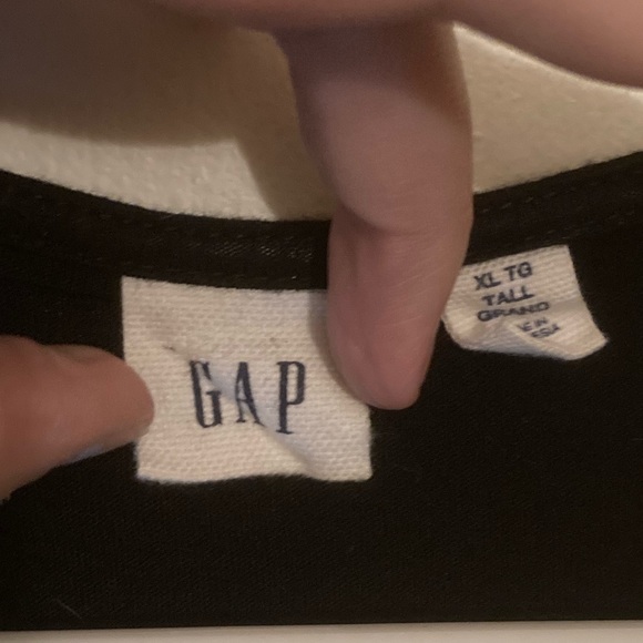 Sheer, Black with Knit Pattern Tank Top with Inner Tank Top. - Picture 3 of 3